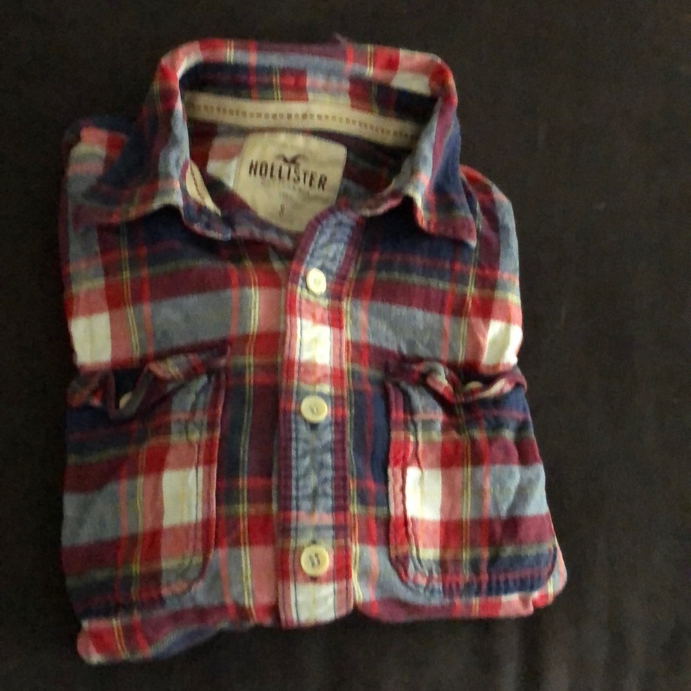 Hollister plaid shirt size Small